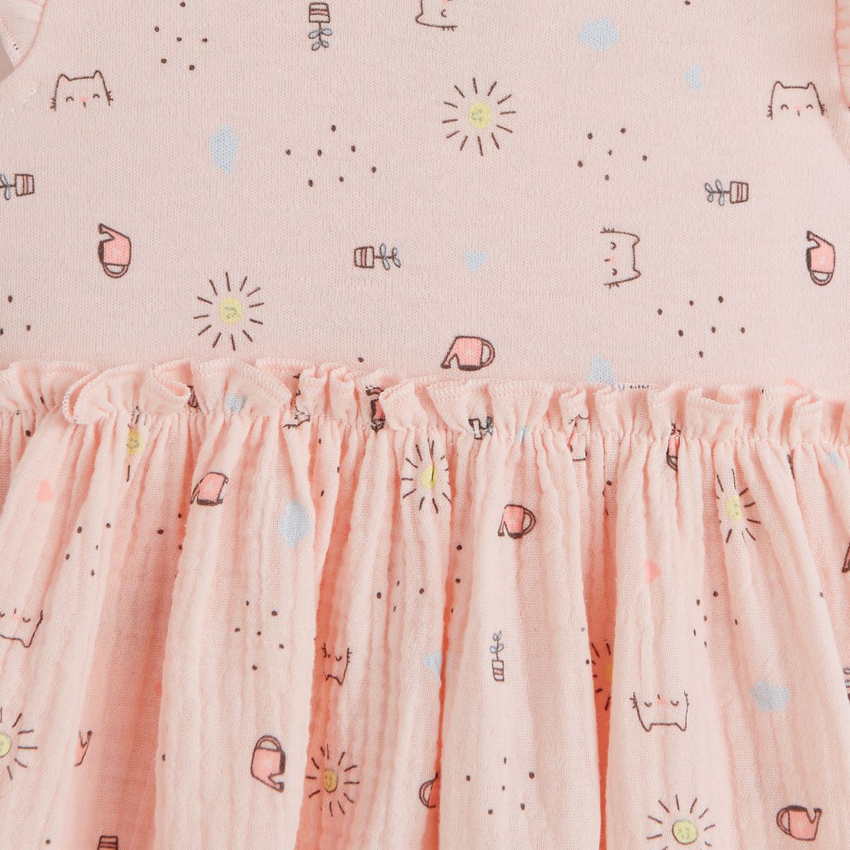 IN EXTENSO Ensemble de naissance robe + bandana bébé fille