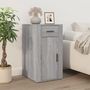Voir la diapositive 4 : VIDAXL Bureau avec armoire sonoma gris bois d'ingenierie