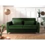 Voir la diapositive 2 : LISA DESIGN Owen - canapé 3 places convertible express couchage quotidien 140 cm matelas 12 cm en velours