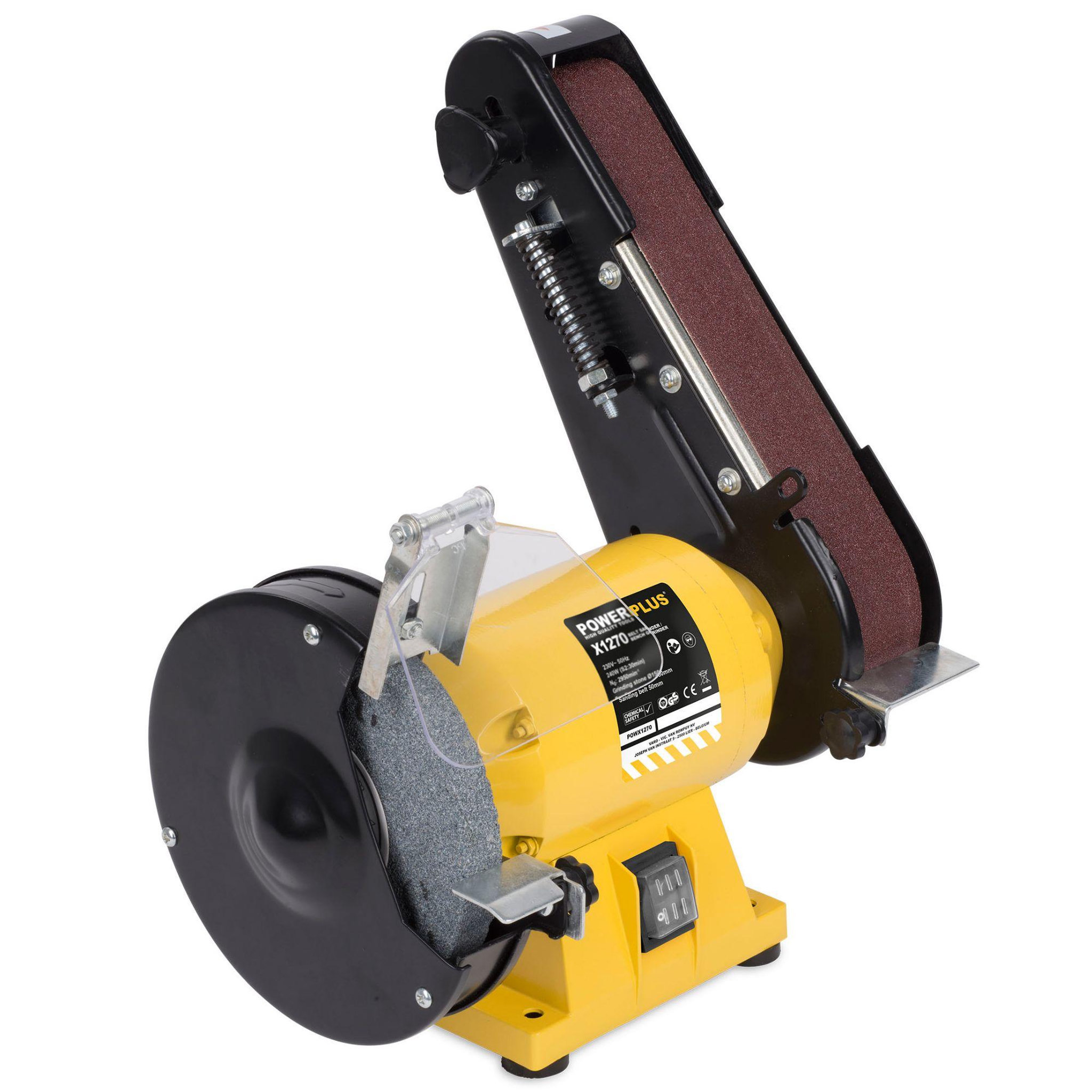 Voir la diapositive 2 : POWERPLUS Touret à meuler/bande abrasive powerplus 240 watts