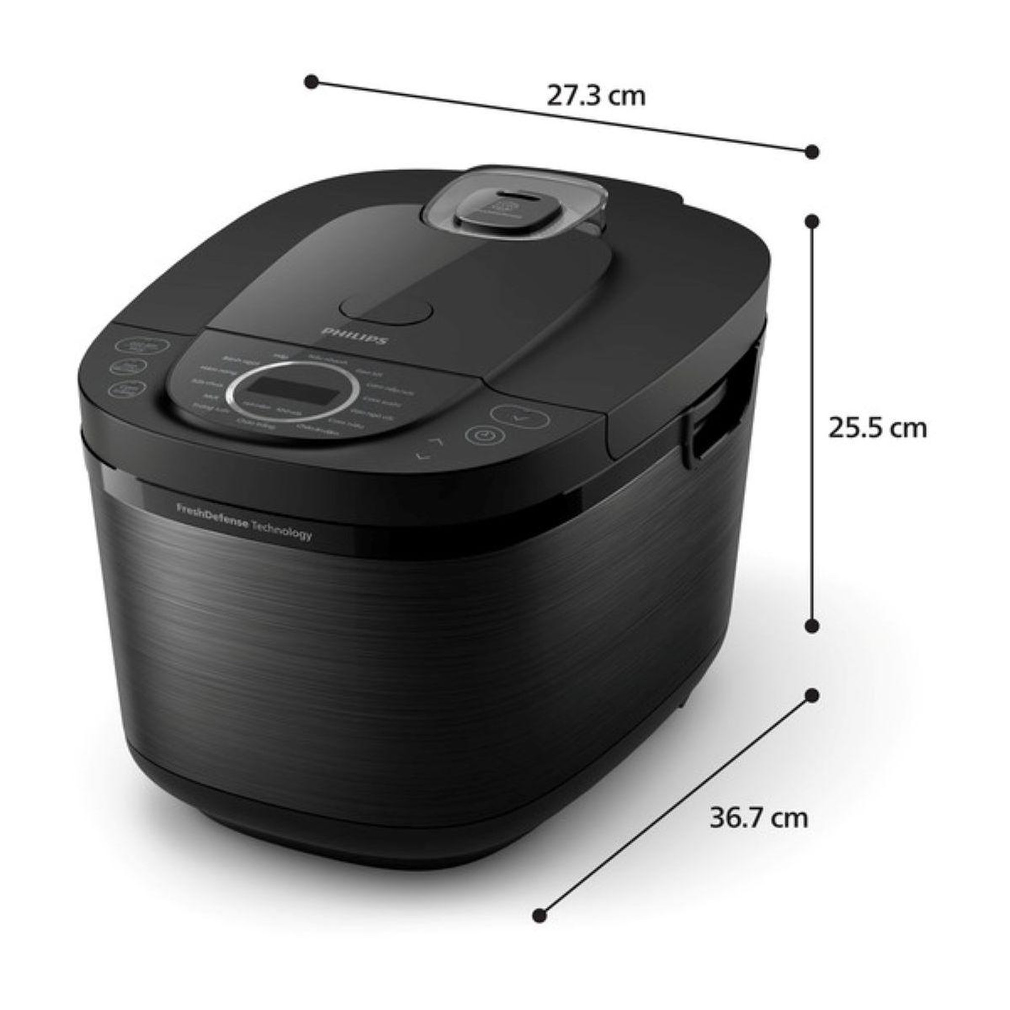 Voir la diapositive 2 : Philips Cuiseur riz hd4814/31 rice cooker noir 1.8l, 800w