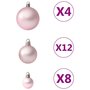 Voir la diapositive 5 : VIDAXL Ensemble de boules de Noël 100 pcs Rose