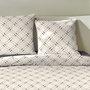 Voir la diapositive 3 : Home collection Parure Housse De Couette 100 %coton 57 Mateo