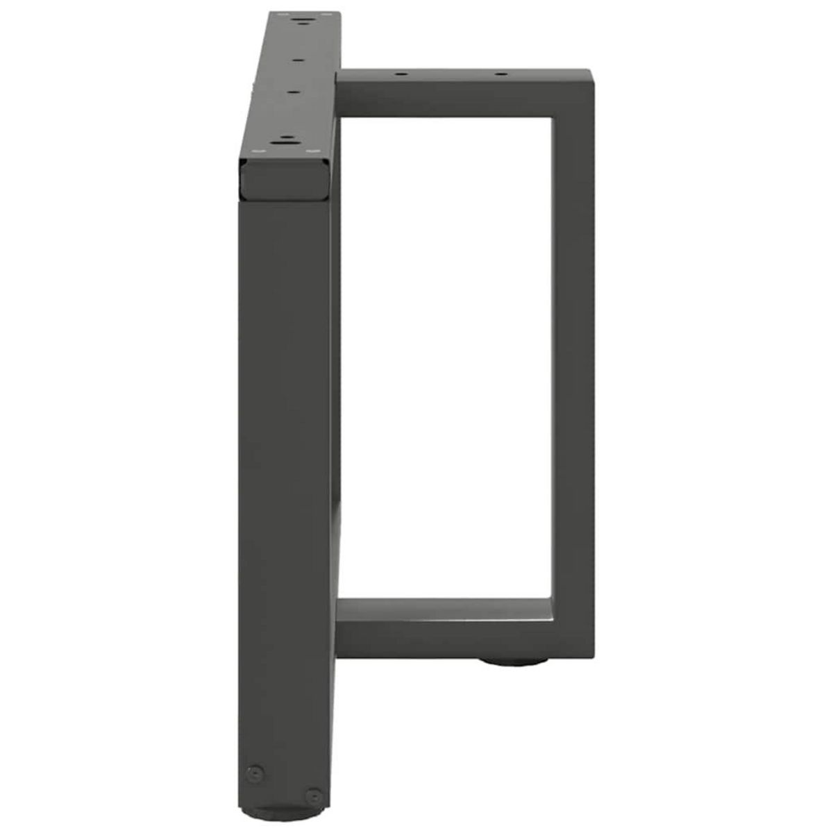 VIDAXL Pieds de table basse forme de T 2pcs anthracite 60x25x(42-43)cm