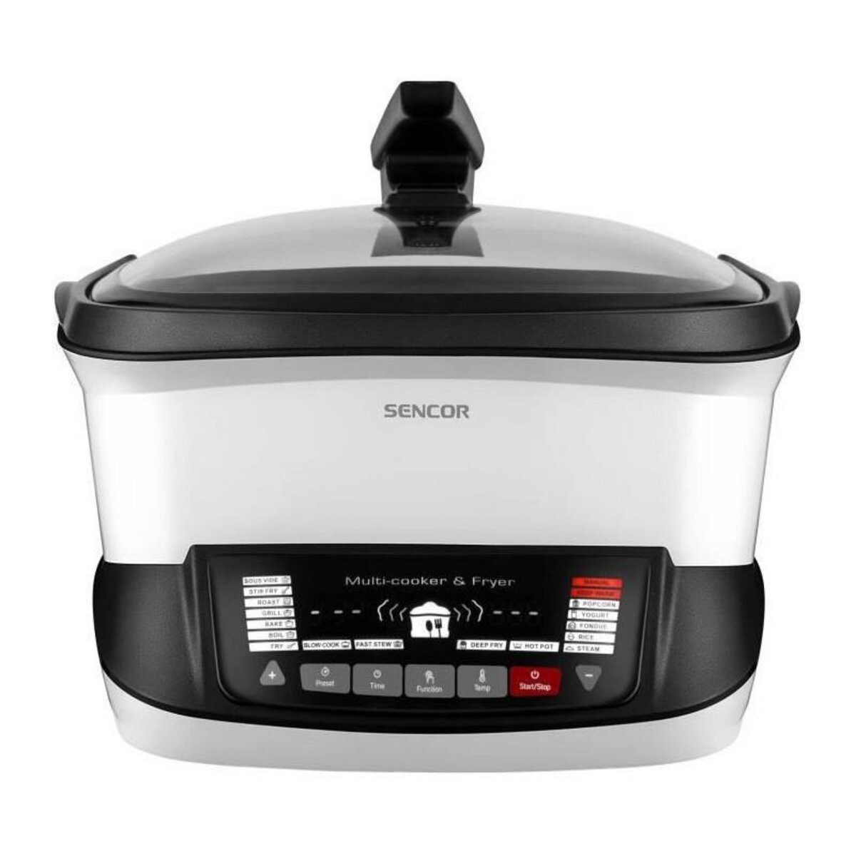 SENCO Friteuse multifonctionnelle - SENCOR - SFR 9400WH - 1800 W - 4,8 L - Blanc