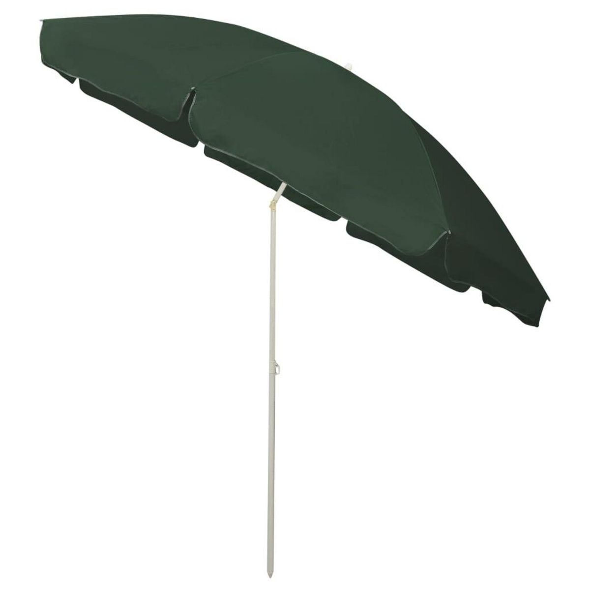 VIDAXL Parasol de plage vert 300 cm