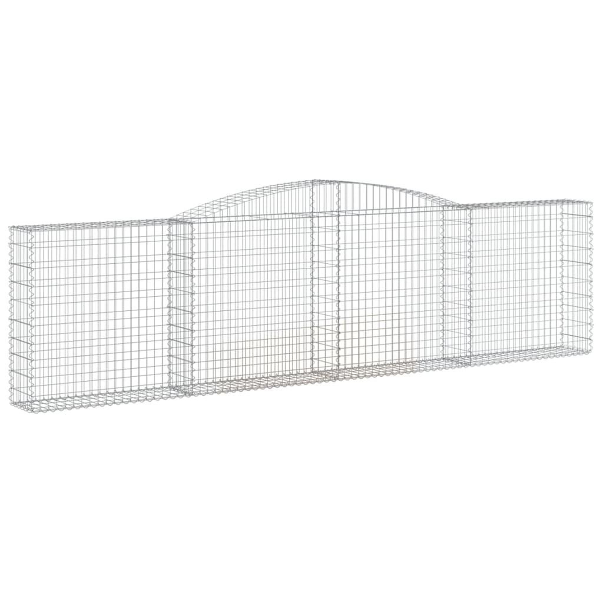 Voir la diapositive 3 : VIDAXL Paniers a gabions arques 25 pcs 400x30x100/120 cm Fer galvanise