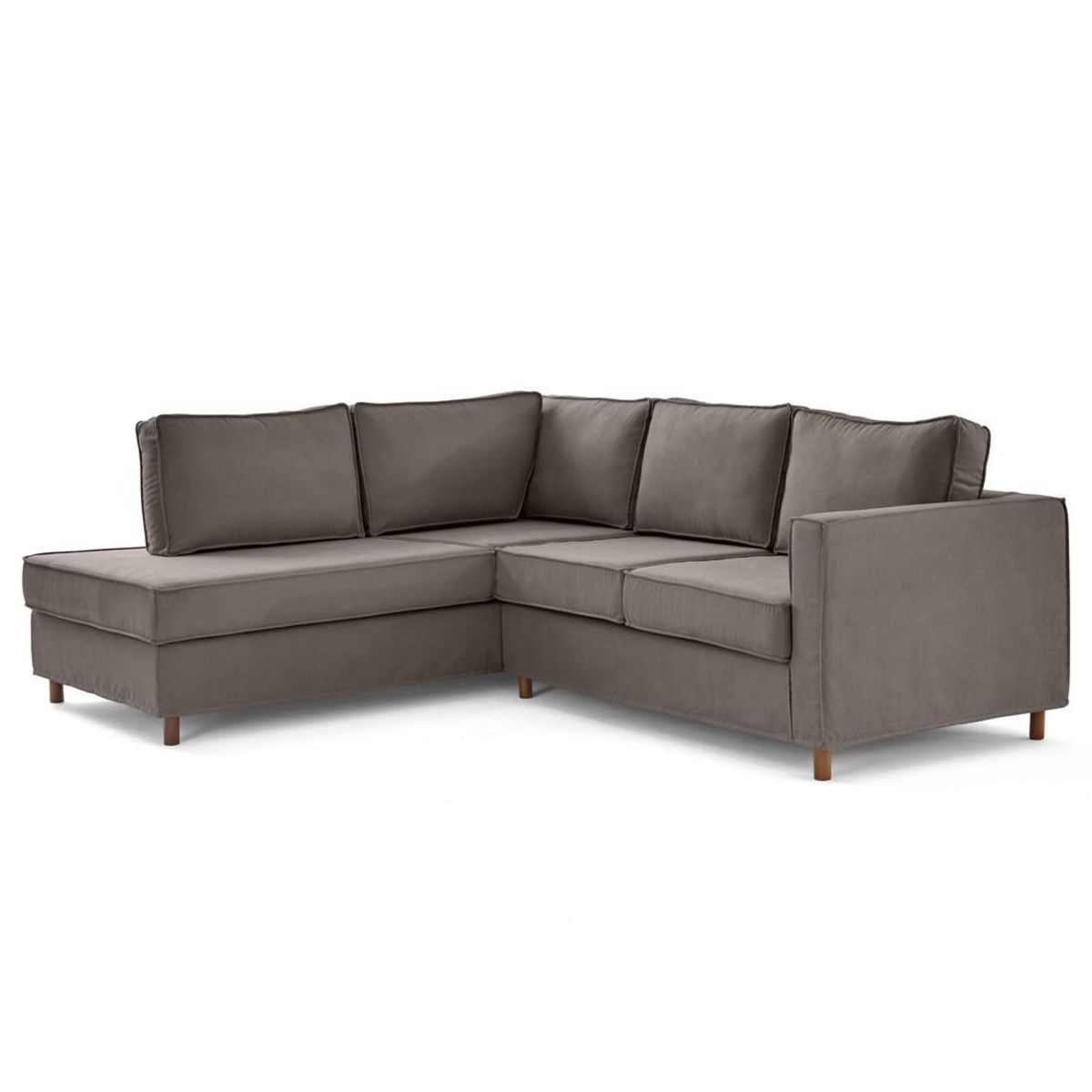 LISA DESIGN Jake - canapé déhoussable d'angle gauche 5 places en tissu