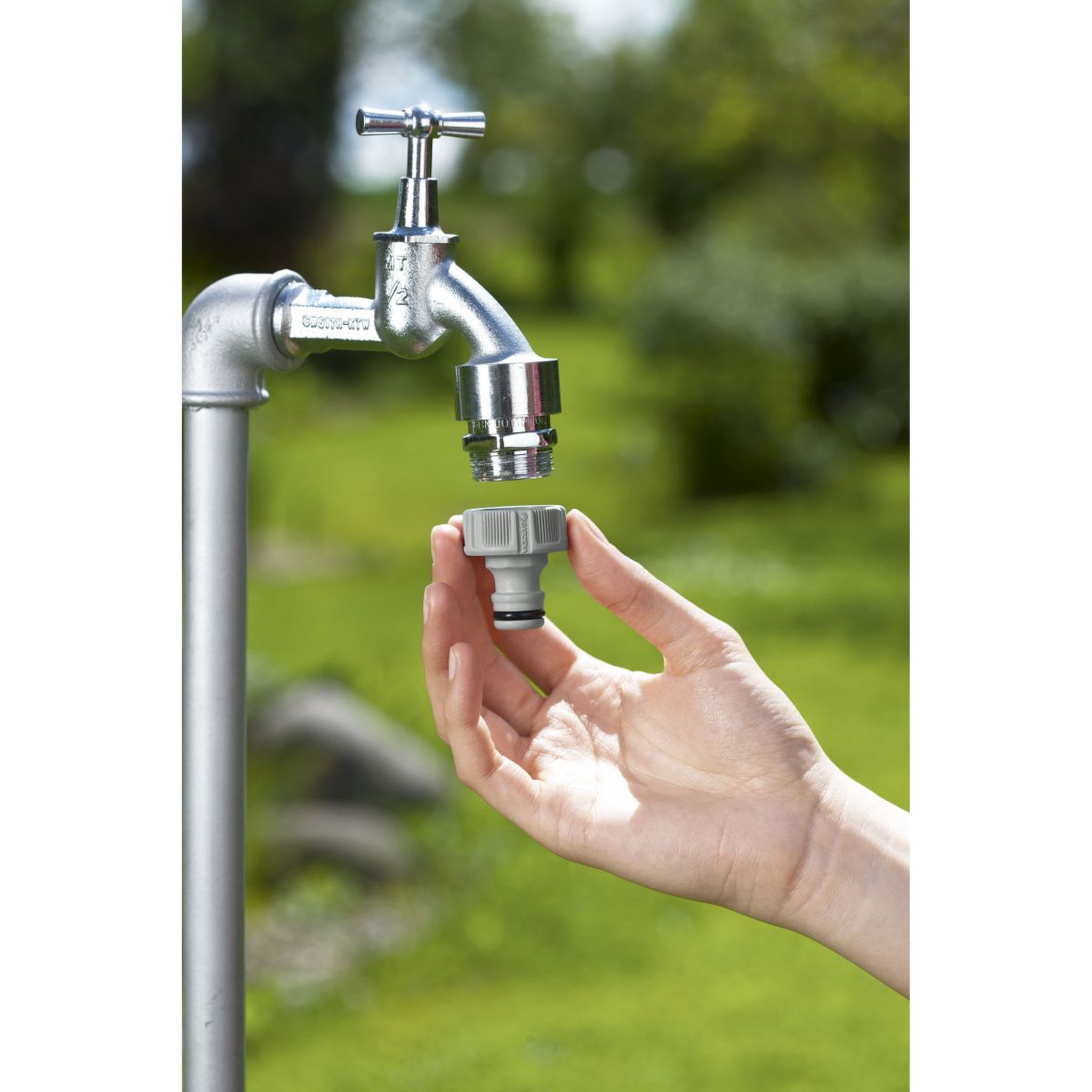 Voir la diapositive 1 : GARDENA Nez de robinet 21 mm (G 1/2")