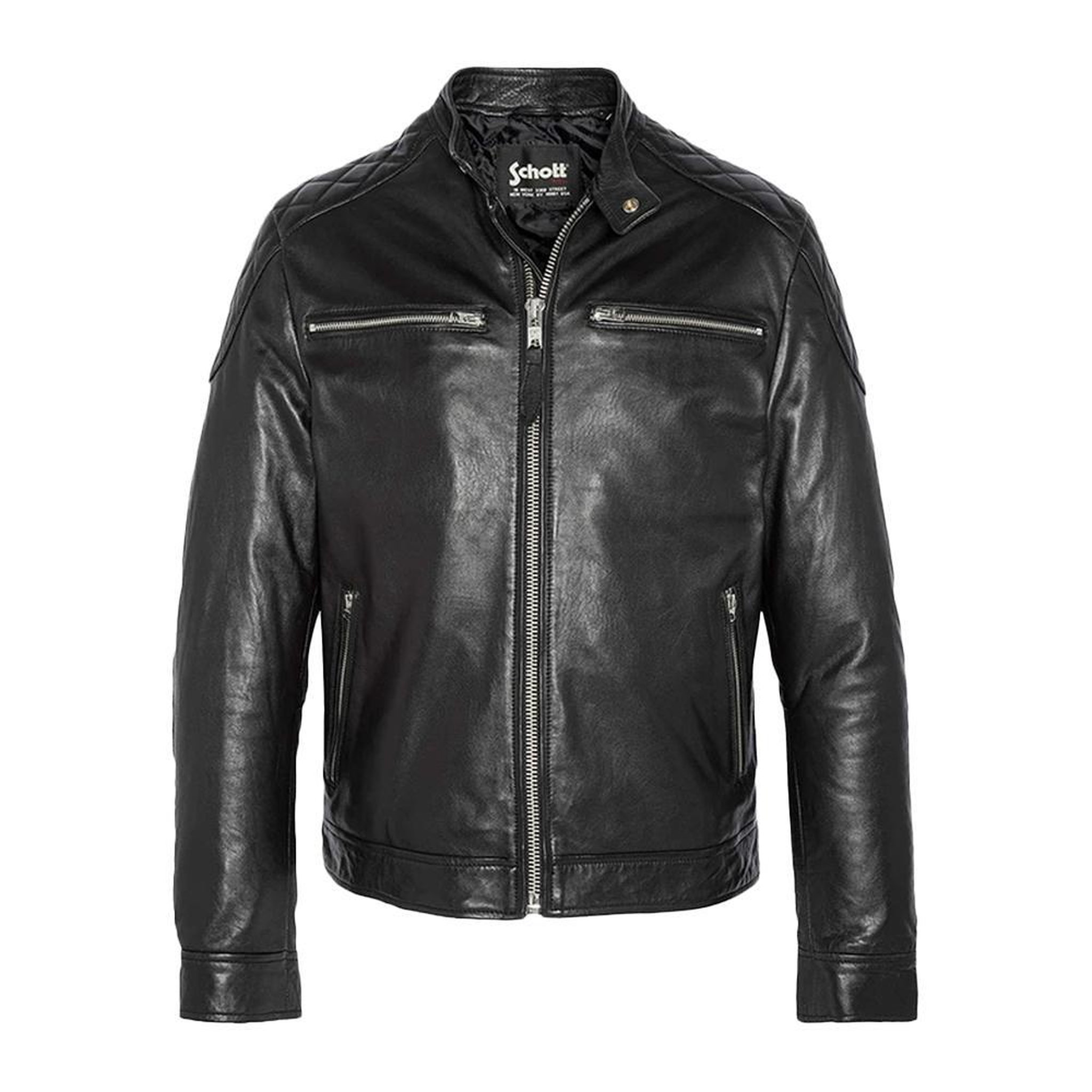 Schott Blouson en cuir  Homme Schott Blouson LCLEO. Coloris disponibles : Noir
