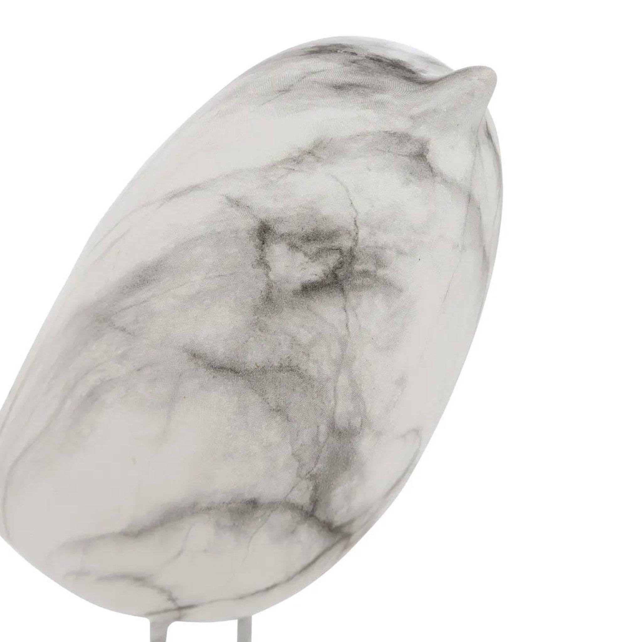 Voir la diapositive 2 : ATMOSPHERA Statuette oiseau en céramique  olen  19cm blanc