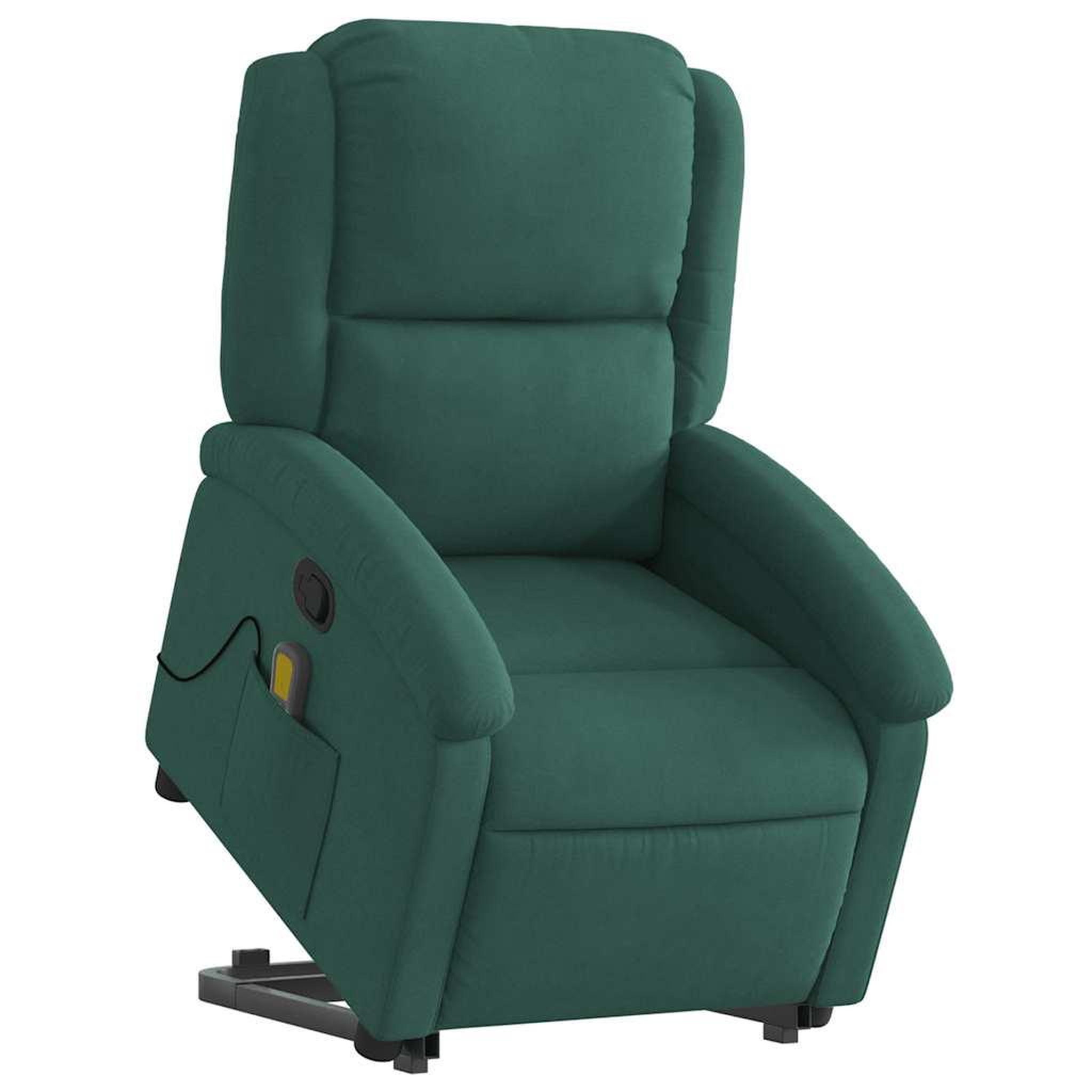 Voir la diapositive 3 : VIDAXL Fauteuil de massage inclinable Vert fonce Velours