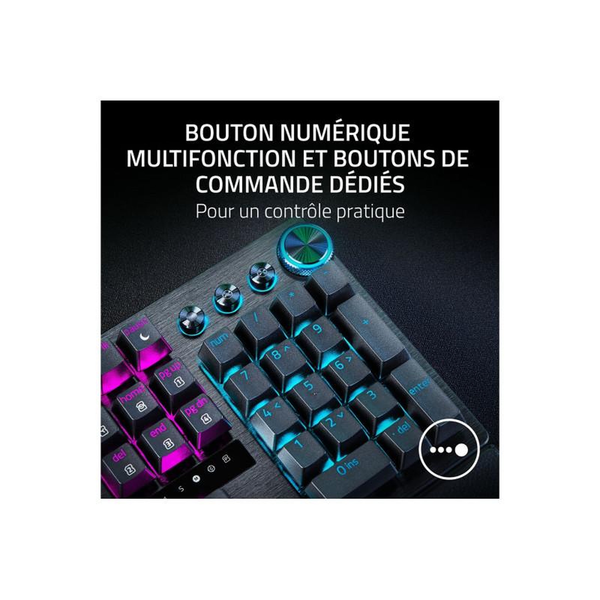 Voir la diapositive 4 : Razer Clavier Razer Huntsman V3 Pro