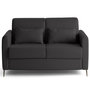 Voir la diapositive 1 : LISA DESIGN Owen - canapé 3 places convertible express couchage quotidien 140 cm matelas 12 cm en simili
