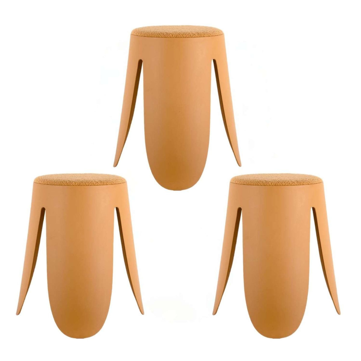 Leitmotiv Lot de 3 tabourets Keystone