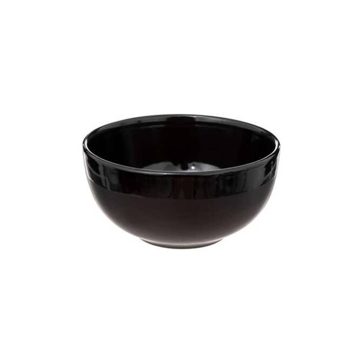 SECRET DE GOURMET Lot de 6 Bols en Céramique  Alpha  42cl Noir