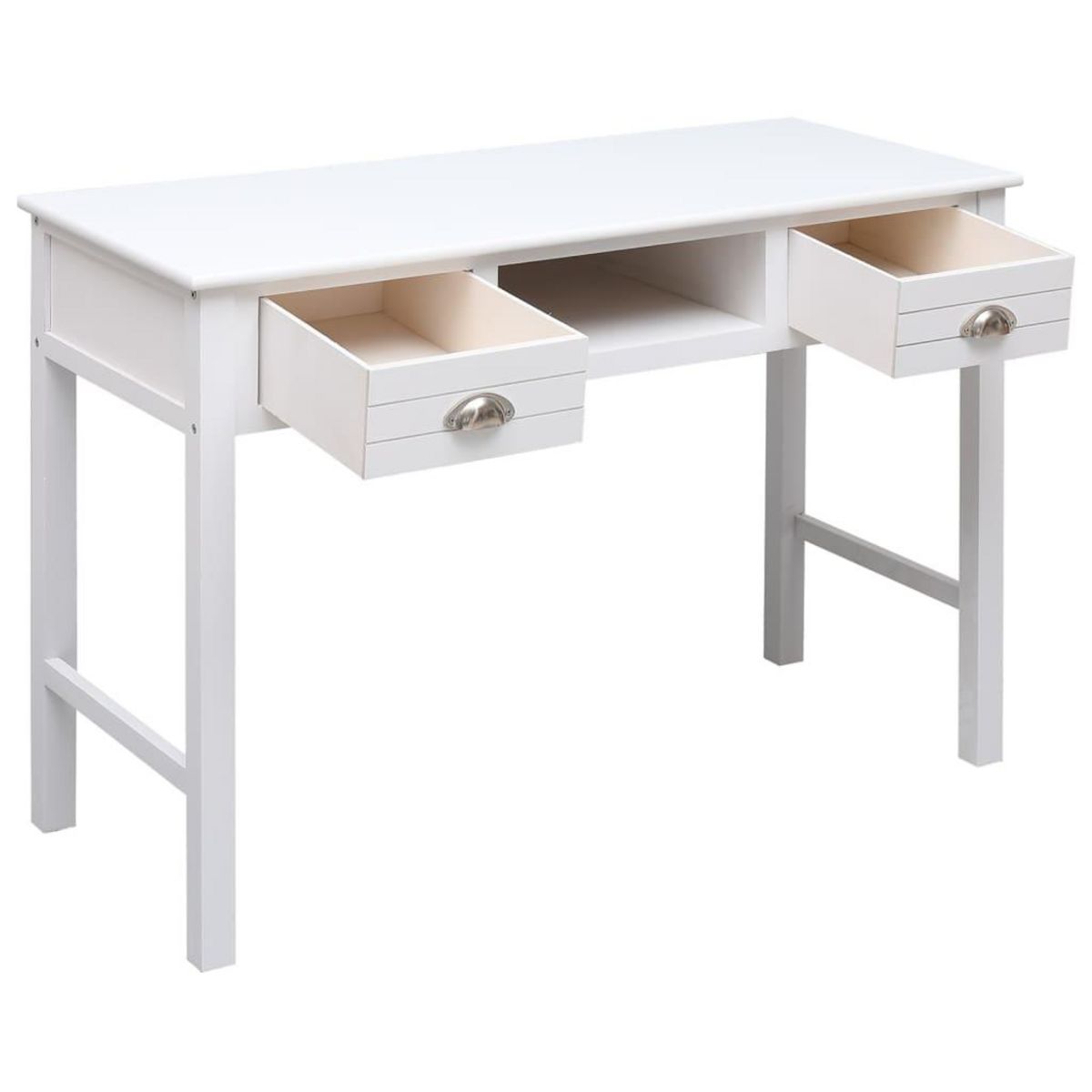 VIDAXL Buffet Blanc 108x45x76 cm Bois de Paulownia massif