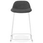 Voir la diapositive 2 : Paris Prix Tabouret de Bar Design  Sochi  85cm Gris Foncé & Blanc