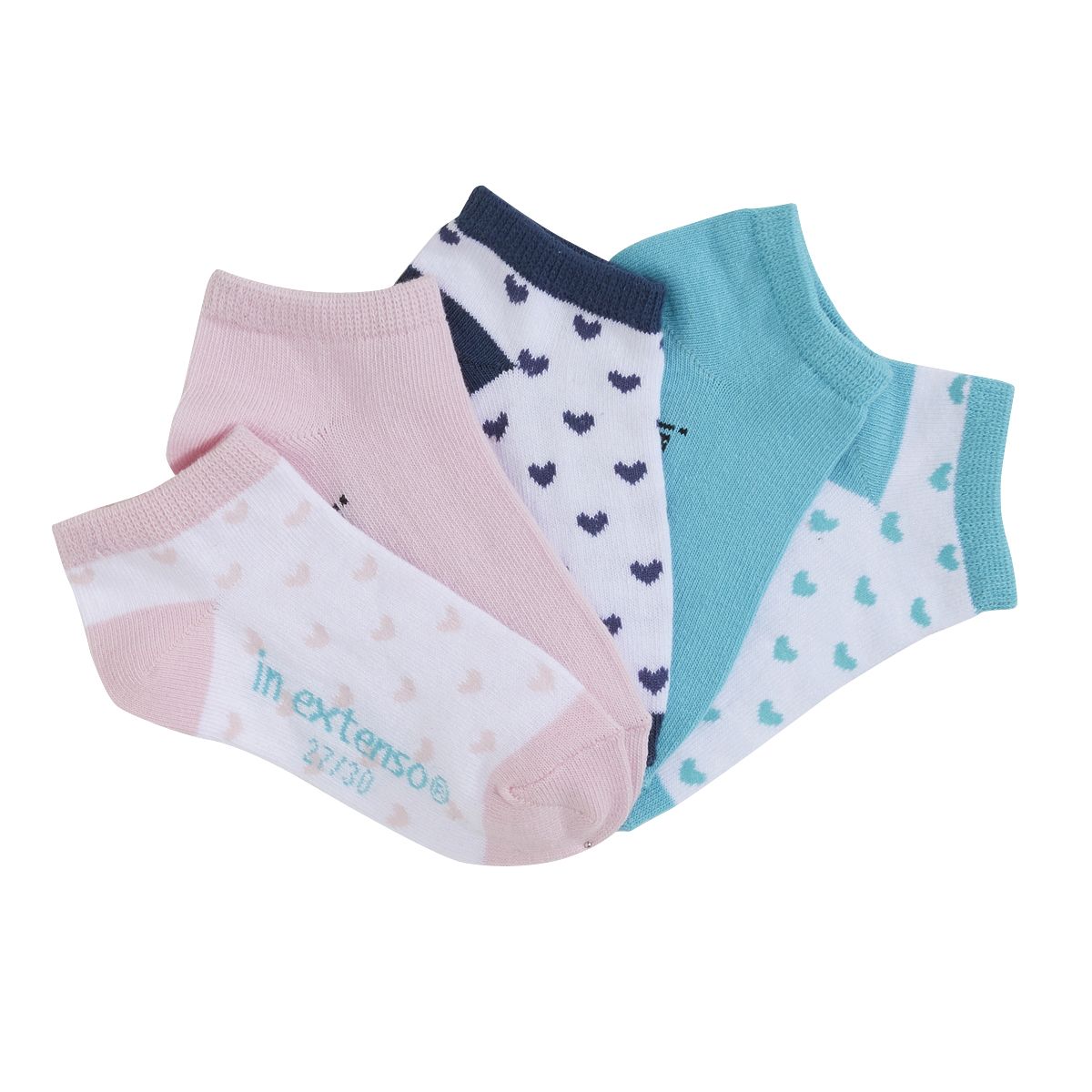 IN EXTENSO Lot de 5 paires de mini chaussettes fille 