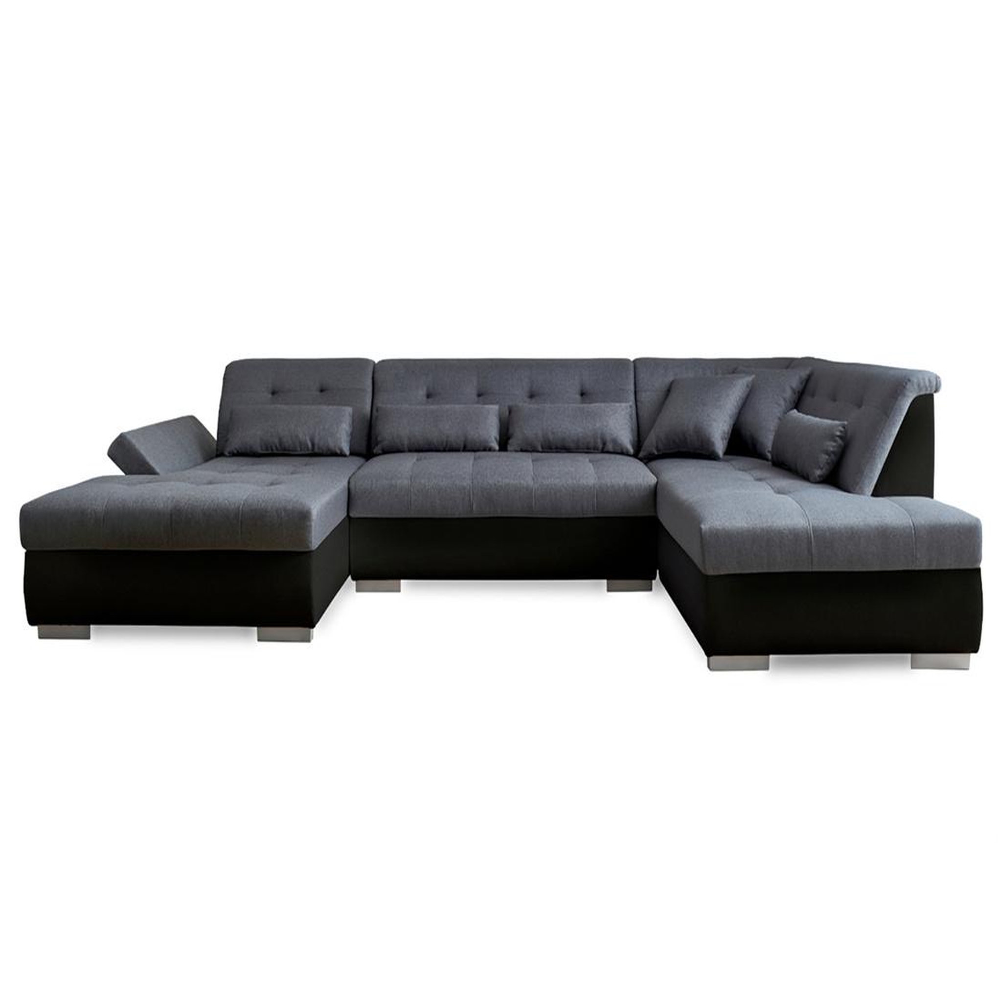 Voir la diapositive 6 : LISA DESIGN Vermont - canapé panoramique d'angle droit - 7 places - xxl