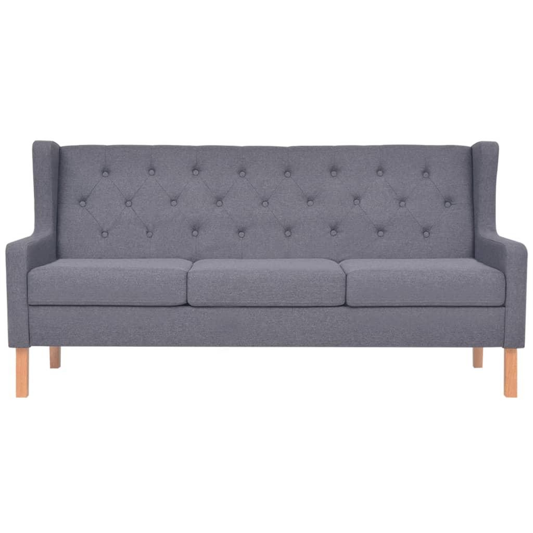 Voir la diapositive 3 : VIDAXL Ensemble de canapes 2 pcs tissu gris