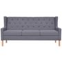 Voir la diapositive 3 : VIDAXL Ensemble de canapes 2 pcs tissu gris
