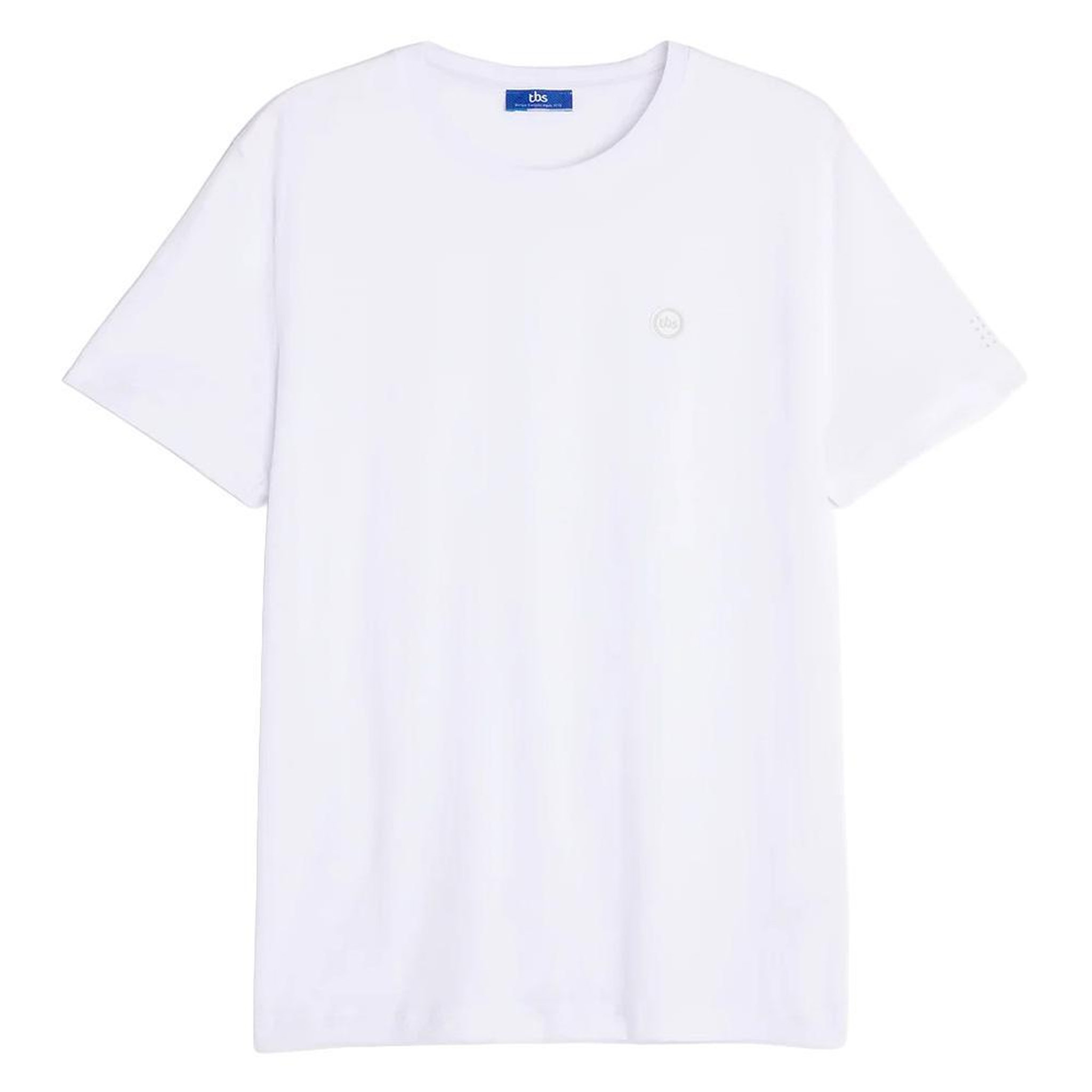 TBS T-Shirt Blanc Homme TBS Recif. Coloris disponibles : Blanc