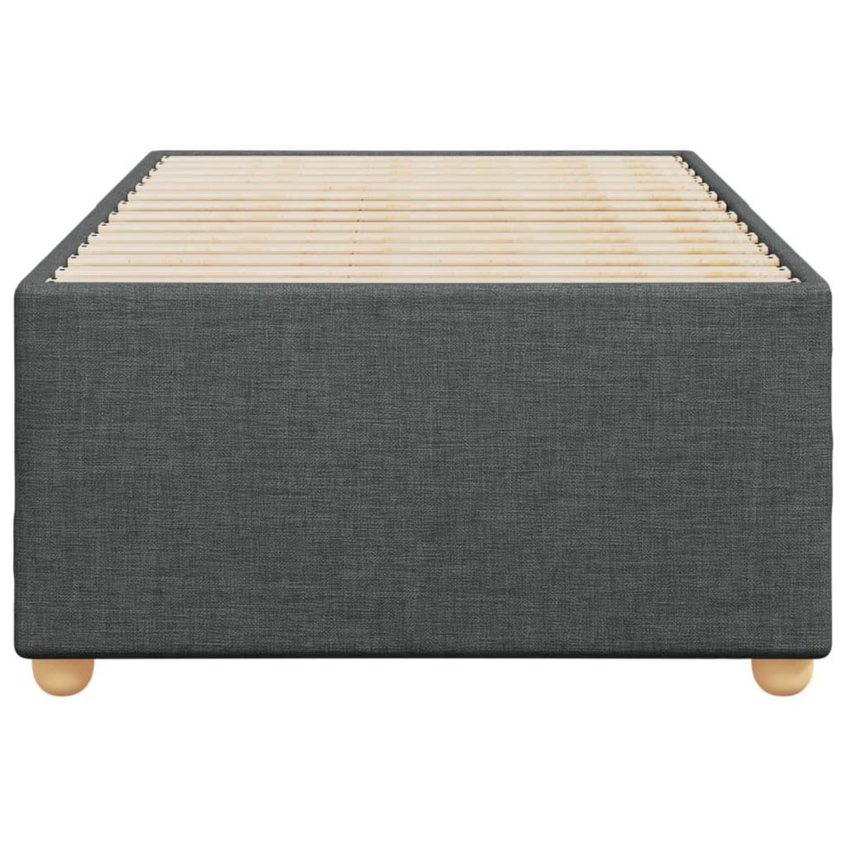 VIDAXL Cadre de lit sans matelas gris fonce 80x200 cm tissu