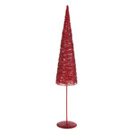 Paris Prix Sapin de Noël sur Socle  Glitter  85cm Rouge