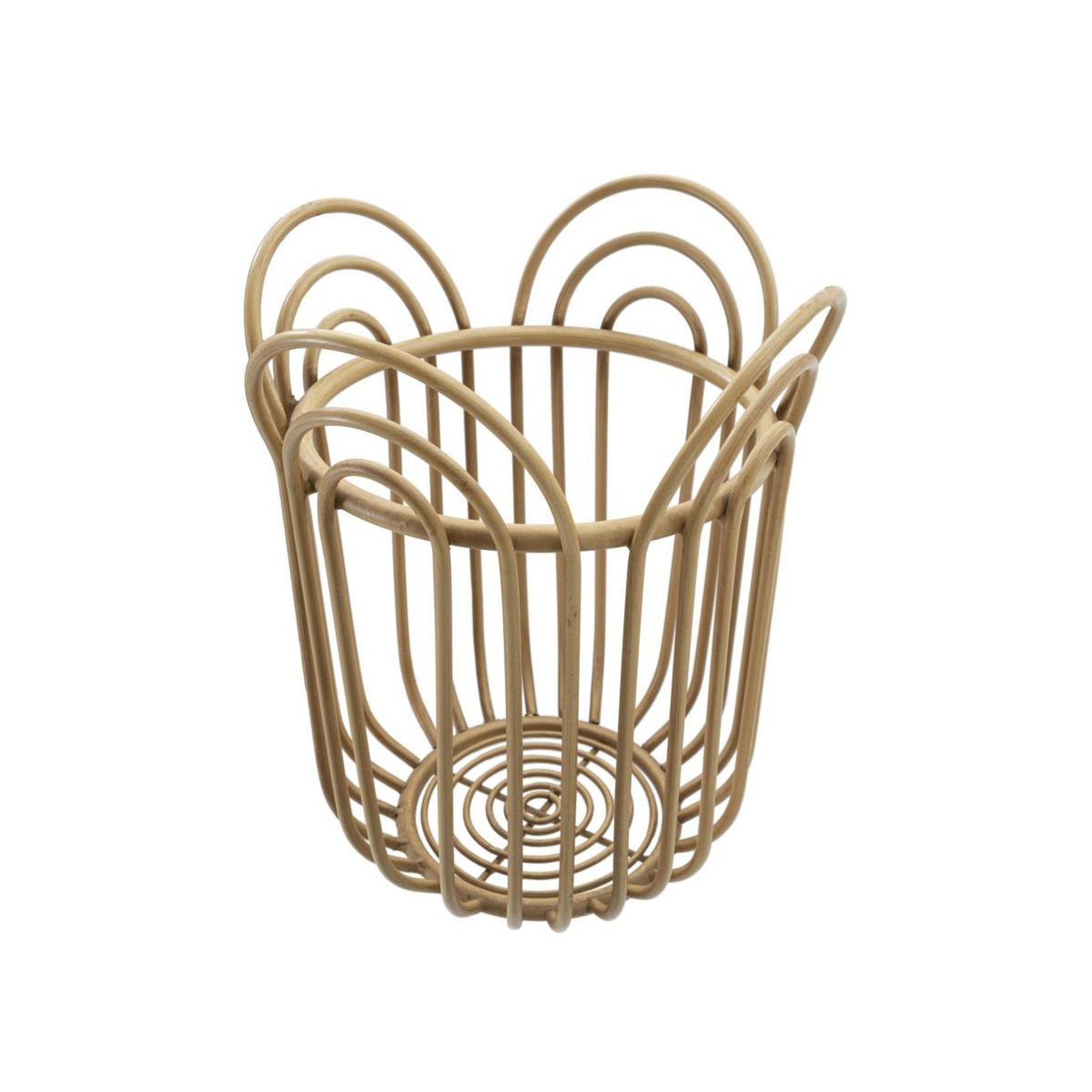 Voir la diapositive 4 : Paris Prix Cache-pot en métal  panama  40cm naturel