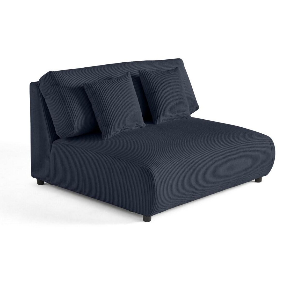 LISA DESIGN Garance - module d'assise 2 places - en velours côtelé