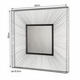 MACABANE THEODORE - Miroir carré 90x90cm métal noir