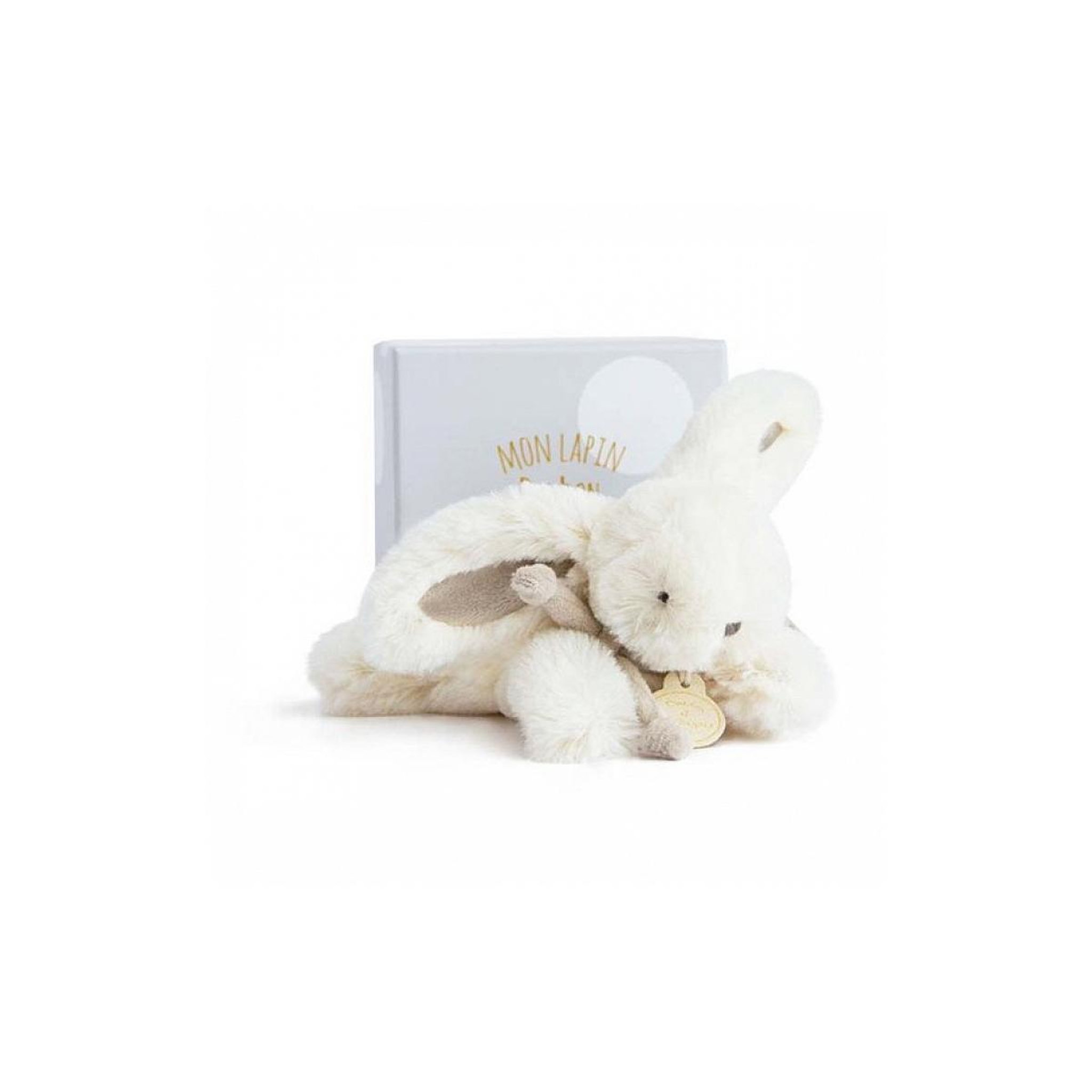 DOUDOU ET COMPAGNIE Lapin Bonbon Taupe PM 16cm