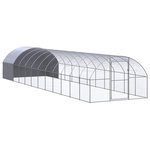 VIDAXL Poulailler d'exterieur 3x12x2 m Acier galvanise