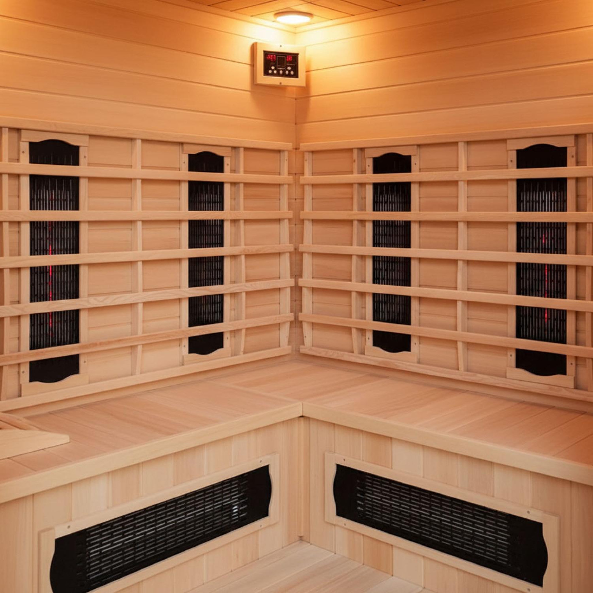 Voir la diapositive 5 : CONCEPT USINE Cabine de sauna luxe infrarouge 3-4 places NARVIK