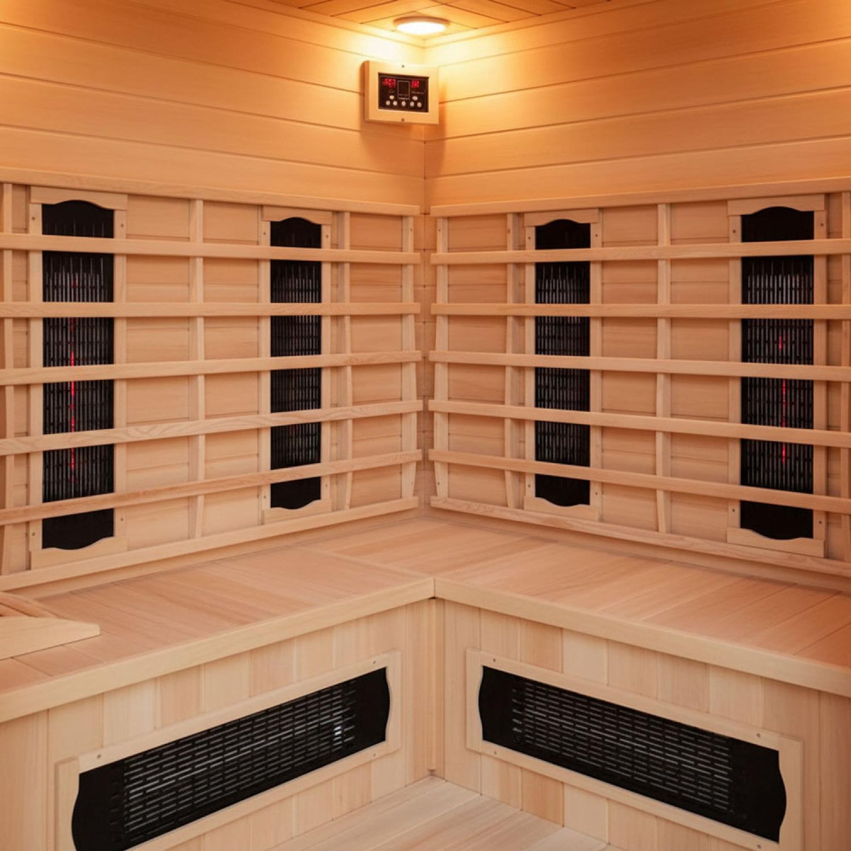 CONCEPT USINE Cabine de sauna luxe infrarouge 3-4 places NARVIK