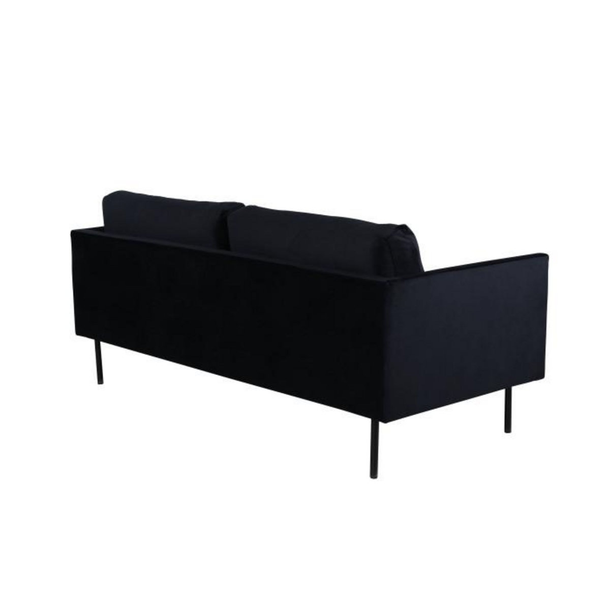Paris Prix Canapé 2 Places en Velours  Zoom  180cm Noir