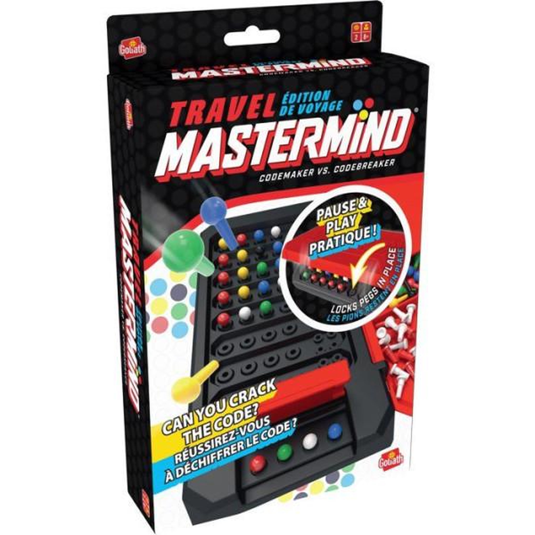 Voir la diapositive 4 : GOLIATH Mastermind Travel Box - jeu de logique - GOLIATH - format voyage