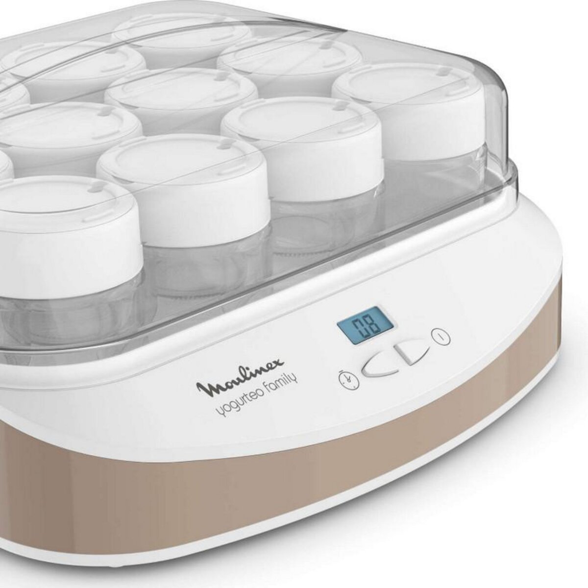 MOULINEX Yaourtière 12 pots de 200ml 21w - yg233a10