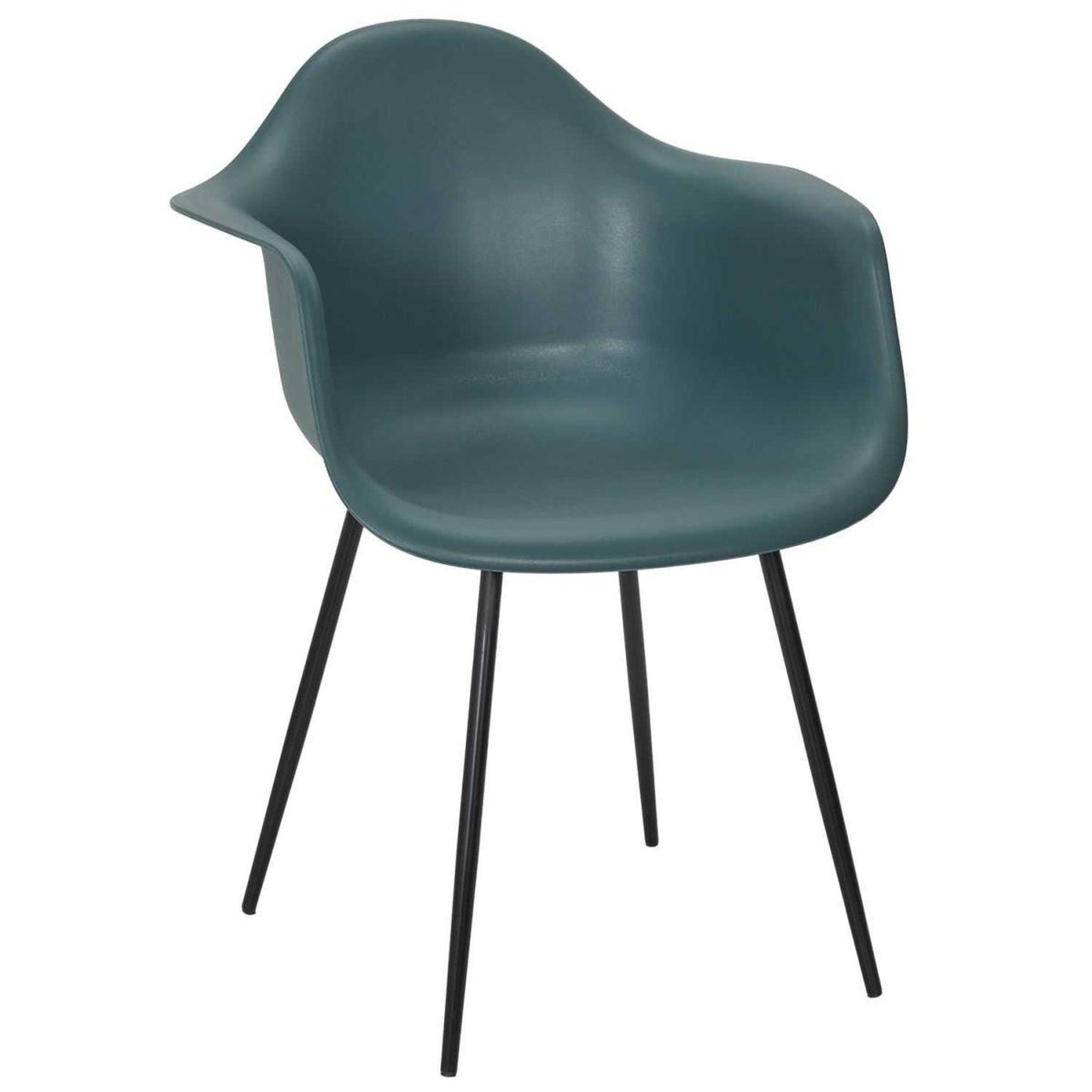 Voir la diapositive 2 : The Home Deco Factory Lot de 4 chaises fauteuil  gustav  85cm bleu
