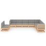 Voir la diapositive 2 : VIDAXL Salon de jardin 10 pcs avec coussins Bois de pin massif
