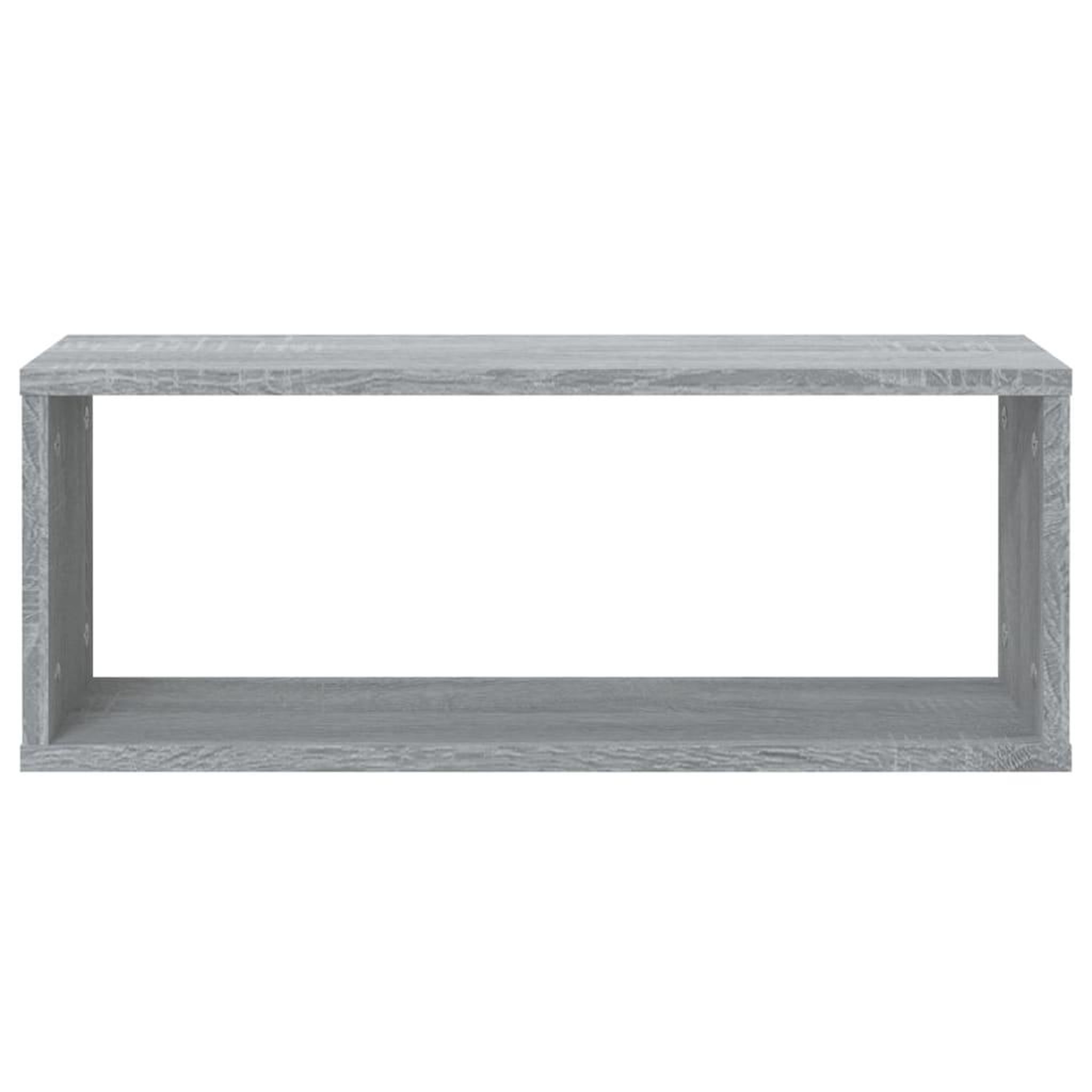 Voir la diapositive 4 : VIDAXL Etageres murales cube 6 pcs Sonoma gris 60x15x23 cm Bois
