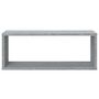 Voir la diapositive 4 : VIDAXL Etageres murales cube 6 pcs Sonoma gris 60x15x23 cm Bois