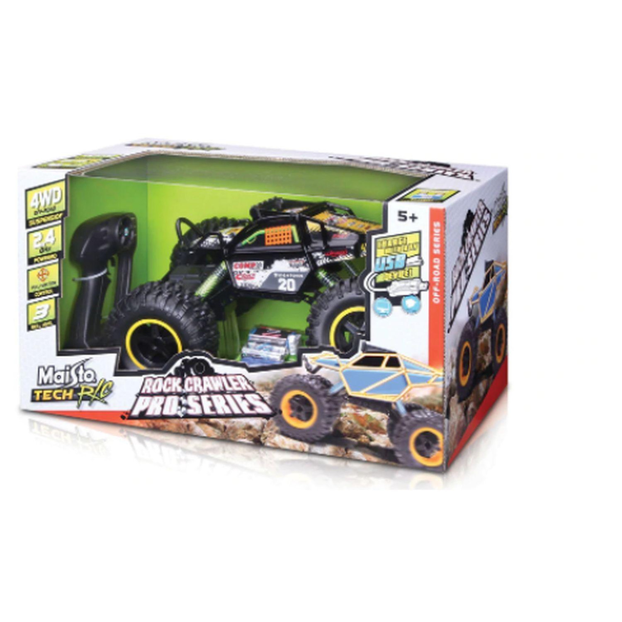Voir la diapositive 2 : Maisto Véhicule radiocommandé Rock Crawler 3 XL Pro