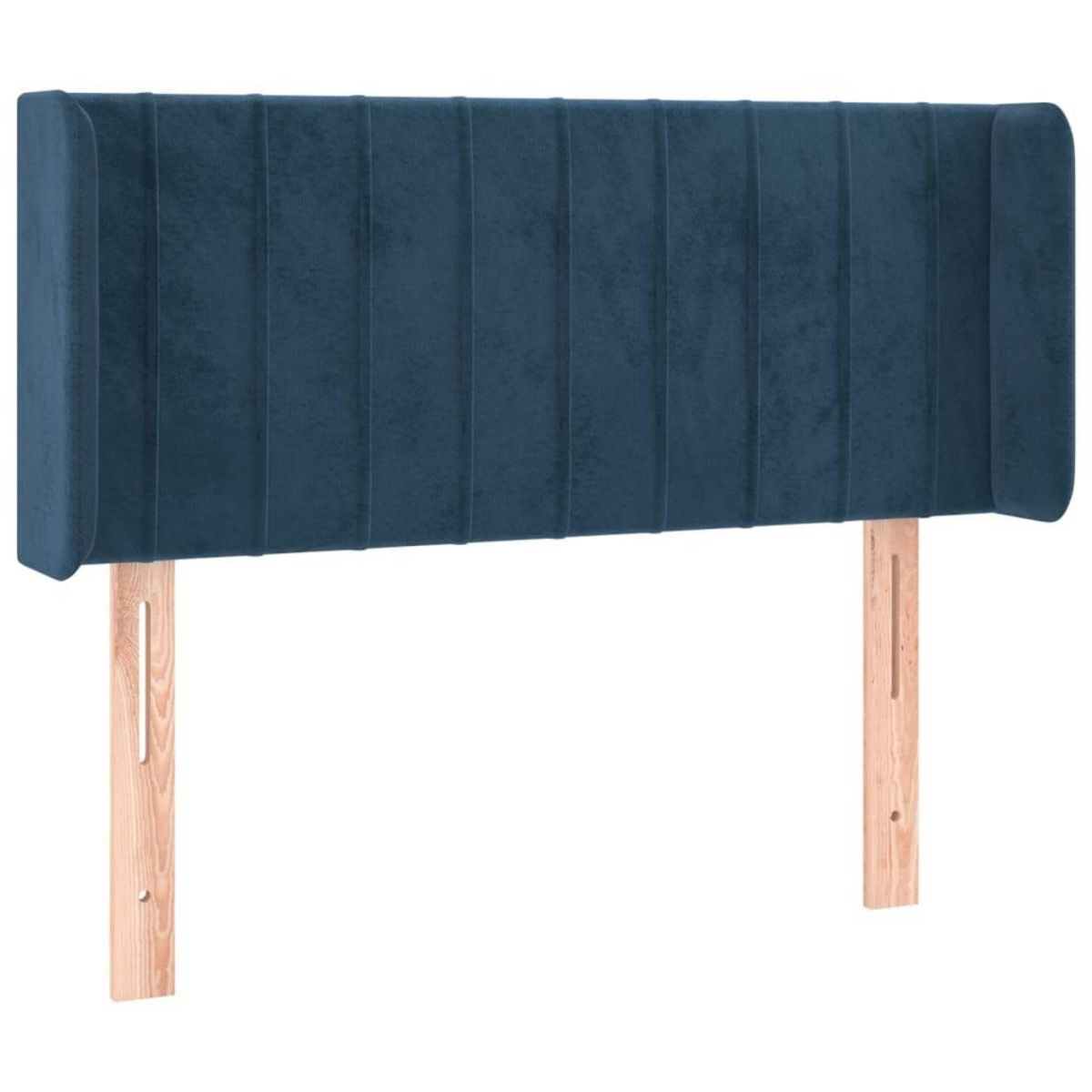 VIDAXL Tete de lit avec oreilles Bleu fonce 93x16x78/88 cm Velours