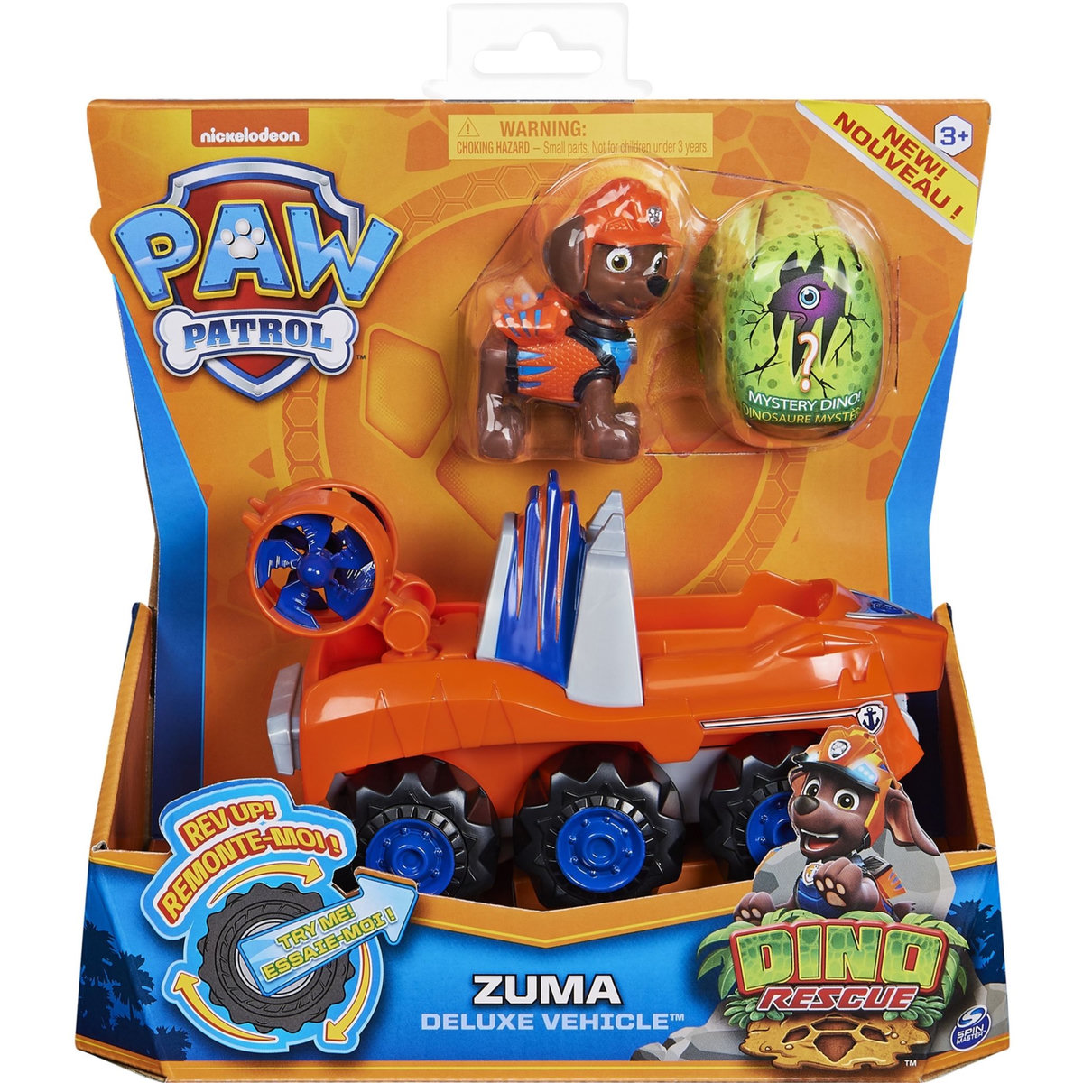 SPIN MASTER Véhicule et figurine Zuma Dino Rescue Pat Patrouille