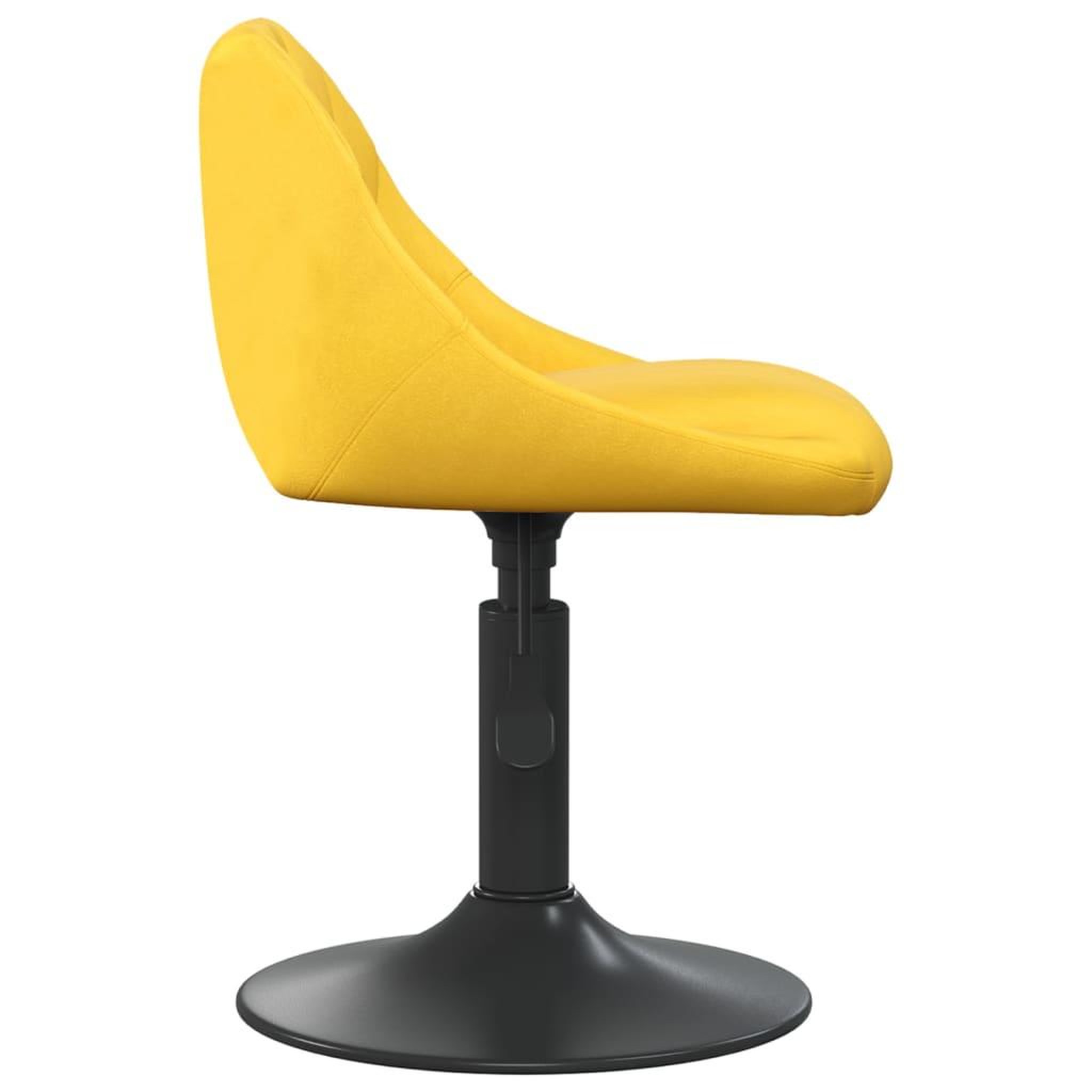 Voir la diapositive 4 : VIDAXL Chaises a manger pivotantes lot de 6 jaune moutarde velours