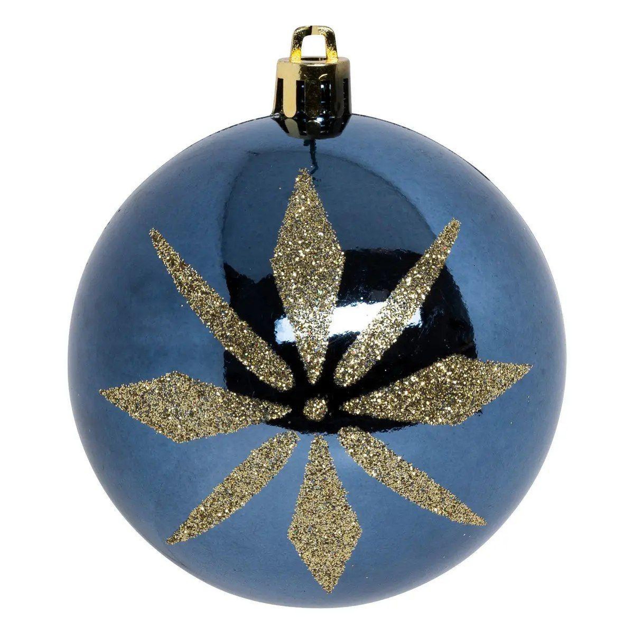 Voir la diapositive 5 : ATMOSPHERA Lot de 8 boules de noël  maison des couleurs  8cm bleu & or