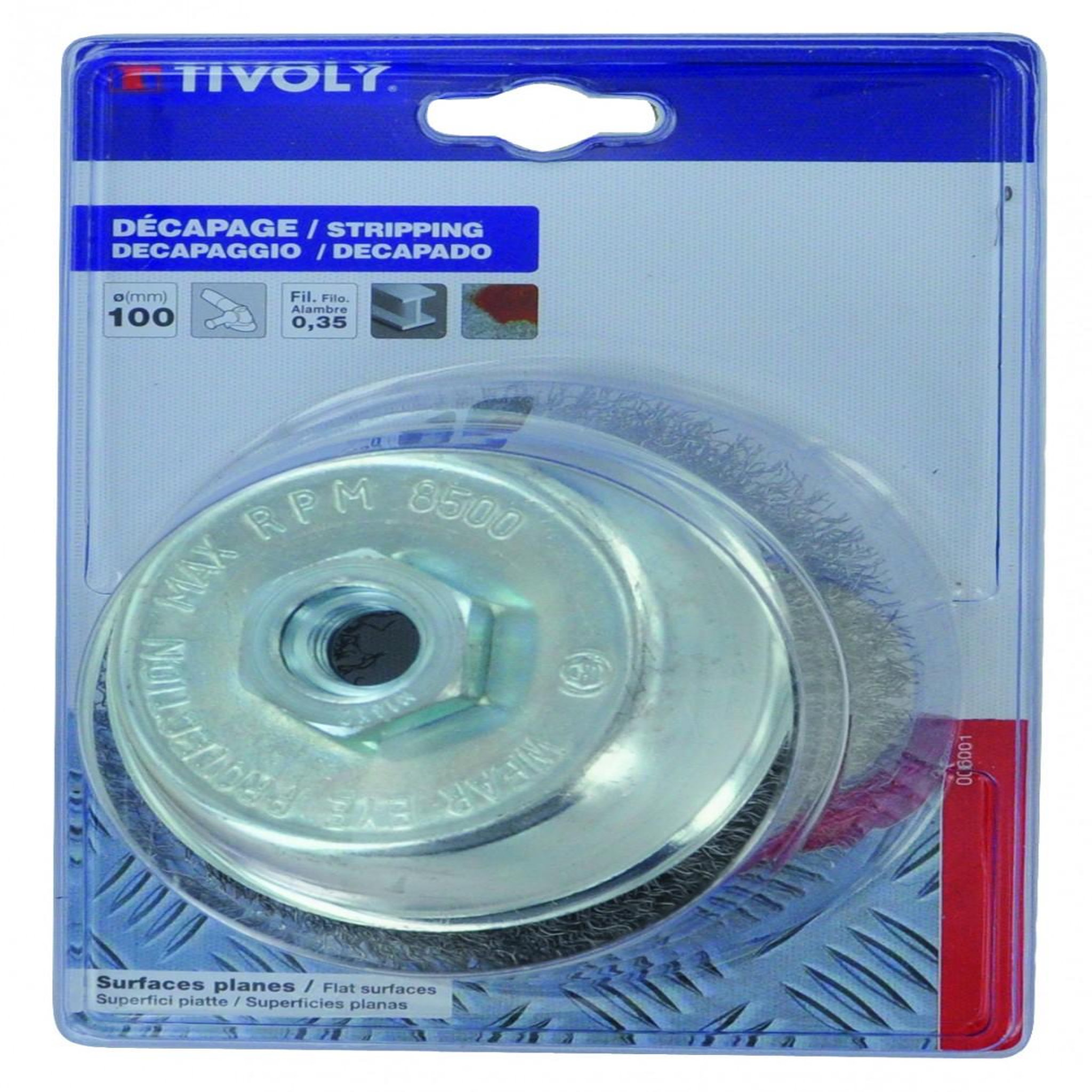 TIVOLY Brosse coupe meuleuse pour métal TIVOLY, Diam.90 mm