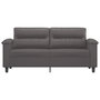 Voir la diapositive 3 : VIDAXL Canape a 2 places Gris 140 cm Similicuir